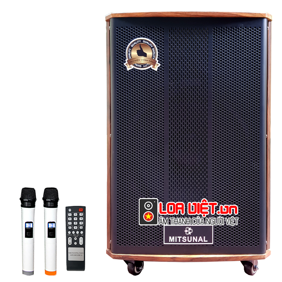 Loa kéo di động Mitsunal M34 Vỏ gỗ - Model Mới